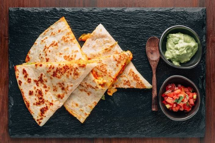 how many calories are in a cheese quesadilla