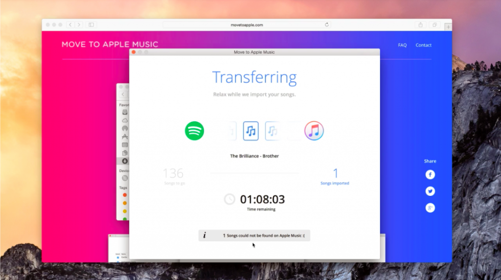 How to migrate Rdio or spotify with Apple Music