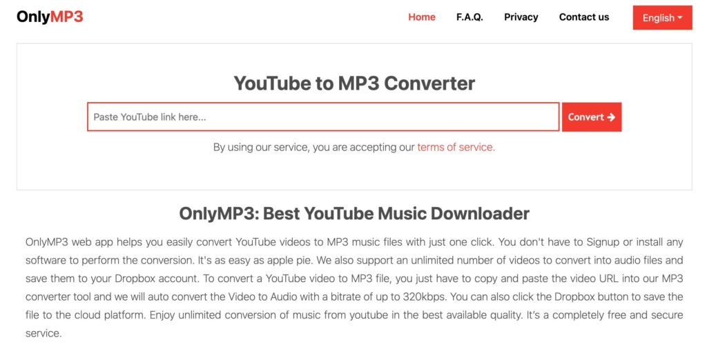 onlymp3 review