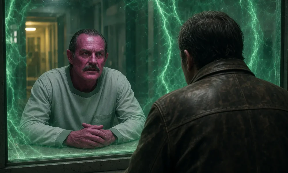 Ulrich Thomsen as Sinestro in Lanterns prison debut