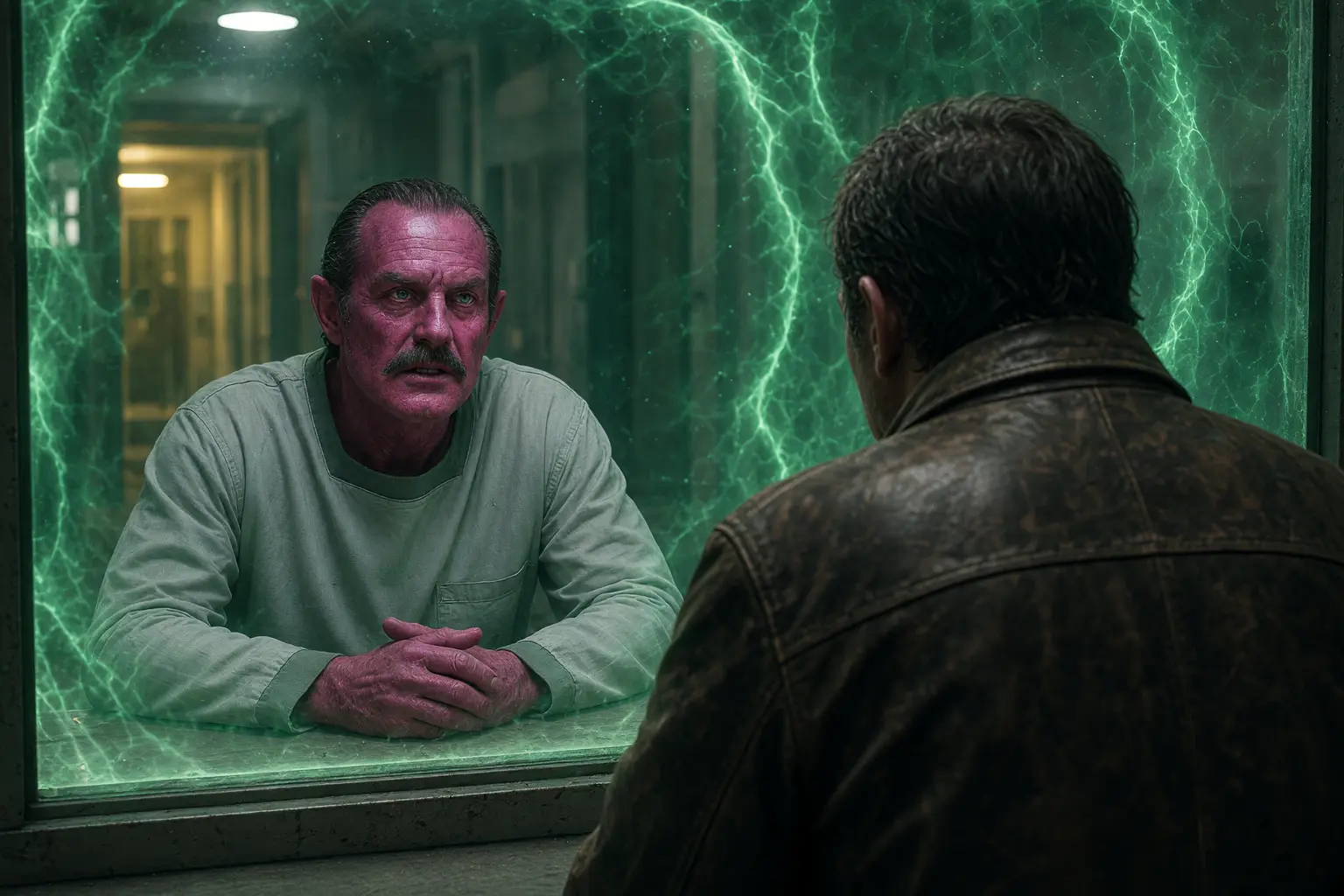 Ulrich Thomsen as Sinestro in Lanterns prison debut