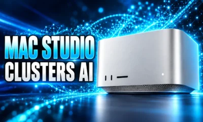 Apple Mac Studio M5 Ultra clusters local AI desk