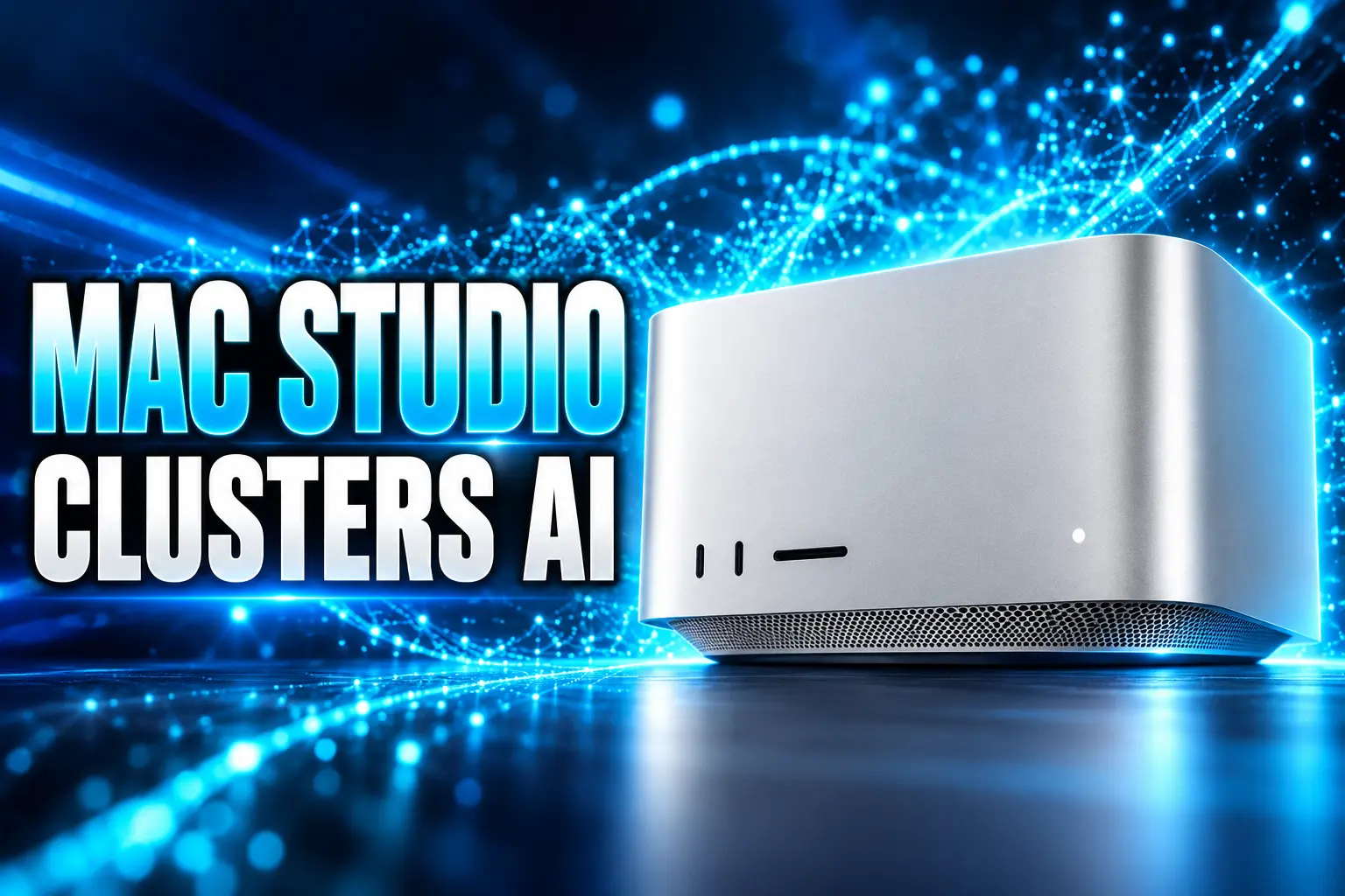 Apple Mac Studio M5 Ultra clusters local AI desk