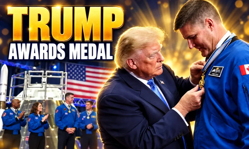 Trump awards Artemis II crew Congressional Space Medal
