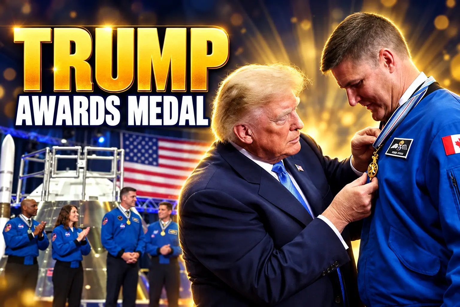 Trump awards Artemis II crew Congressional Space Medal