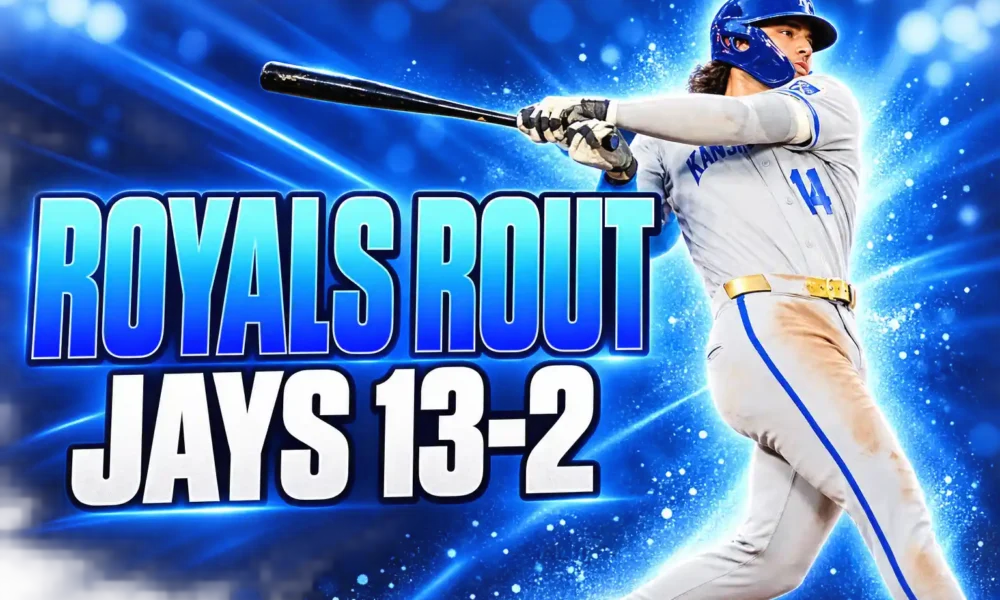 Royals rout Blue Jays 13-2 Thursday