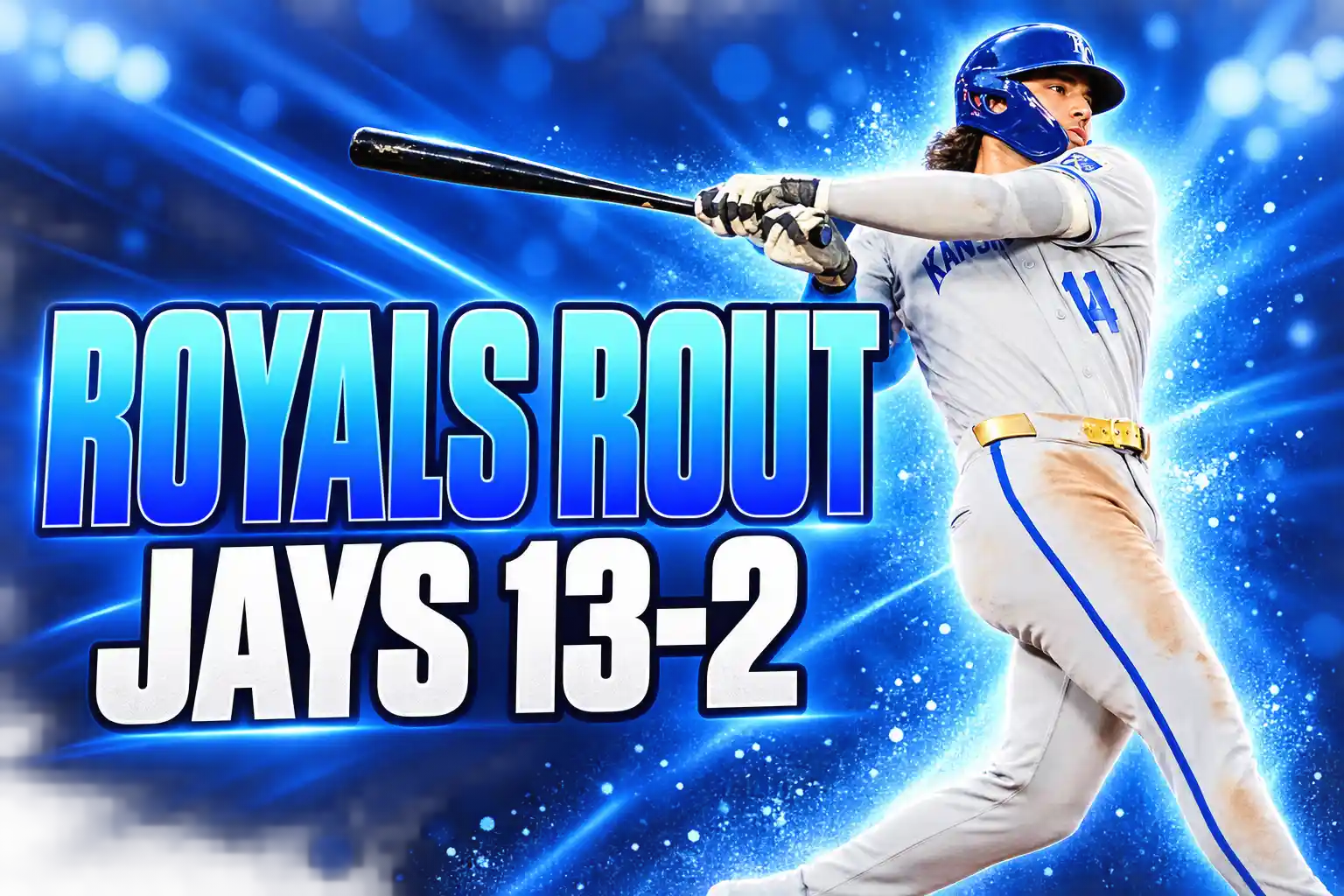 Royals rout Blue Jays 13-2 Thursday