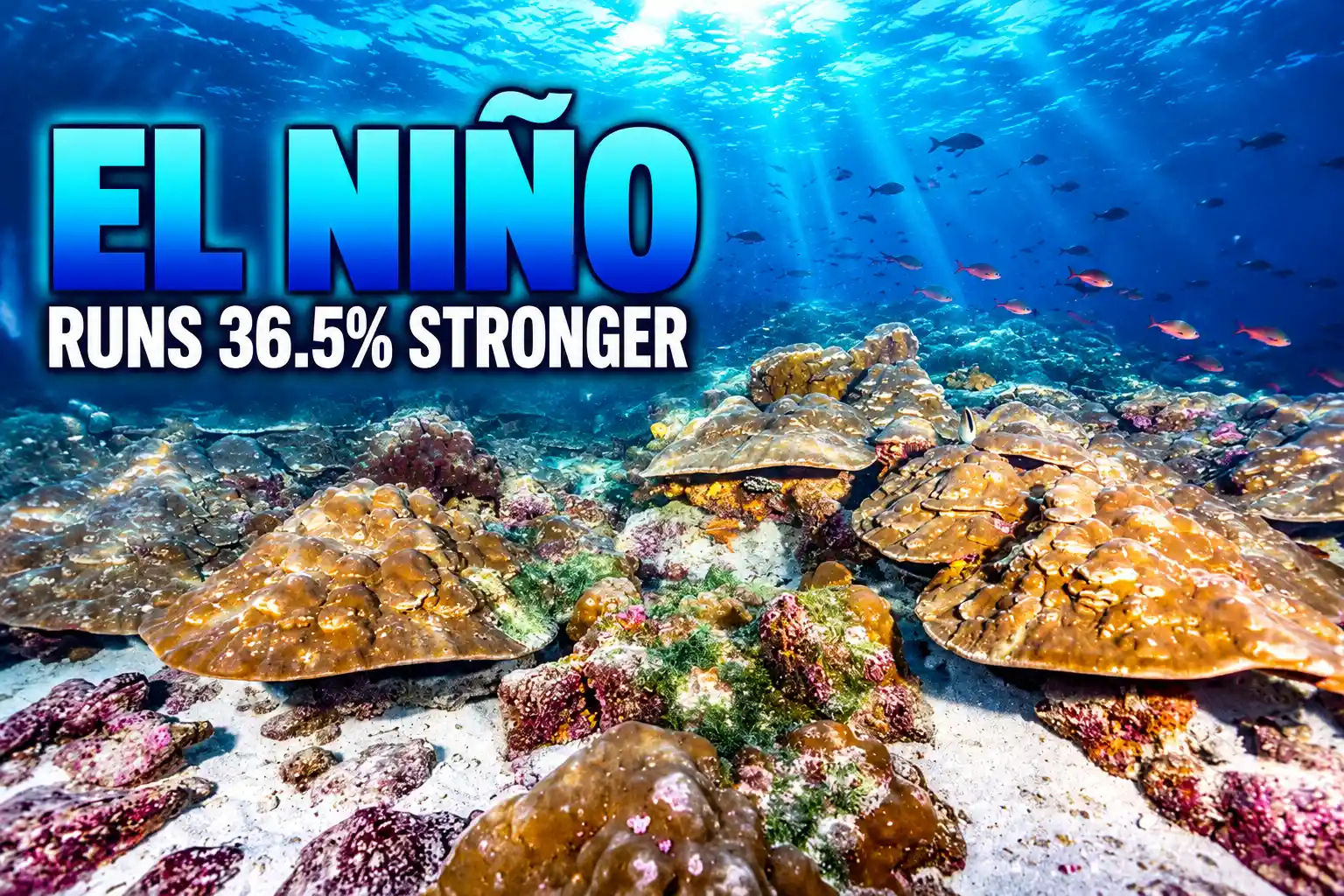 Galápagos corals El Niño 36.5 percent stronger