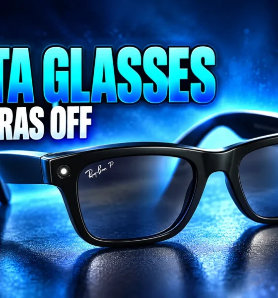 Meta smart glasses cameras turned off LED patch