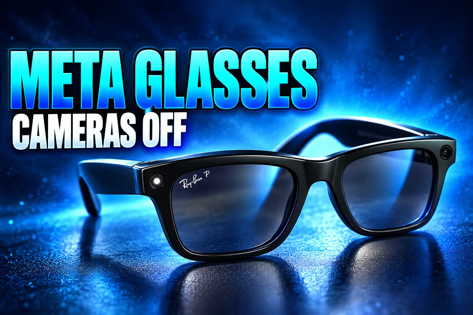 Meta smart glasses cameras turned off LED patch