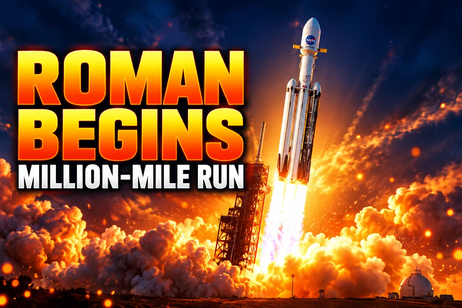 Roman Space Telescope Falcon Heavy million-mile launch