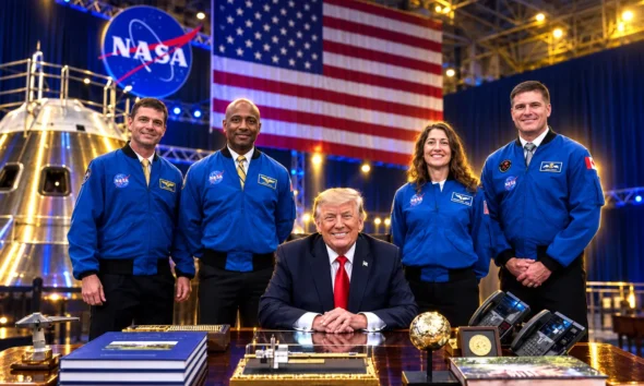 Trump awards Artemis II crew Congressional Space Medal