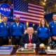 Trump awards Artemis II crew Congressional Space Medal