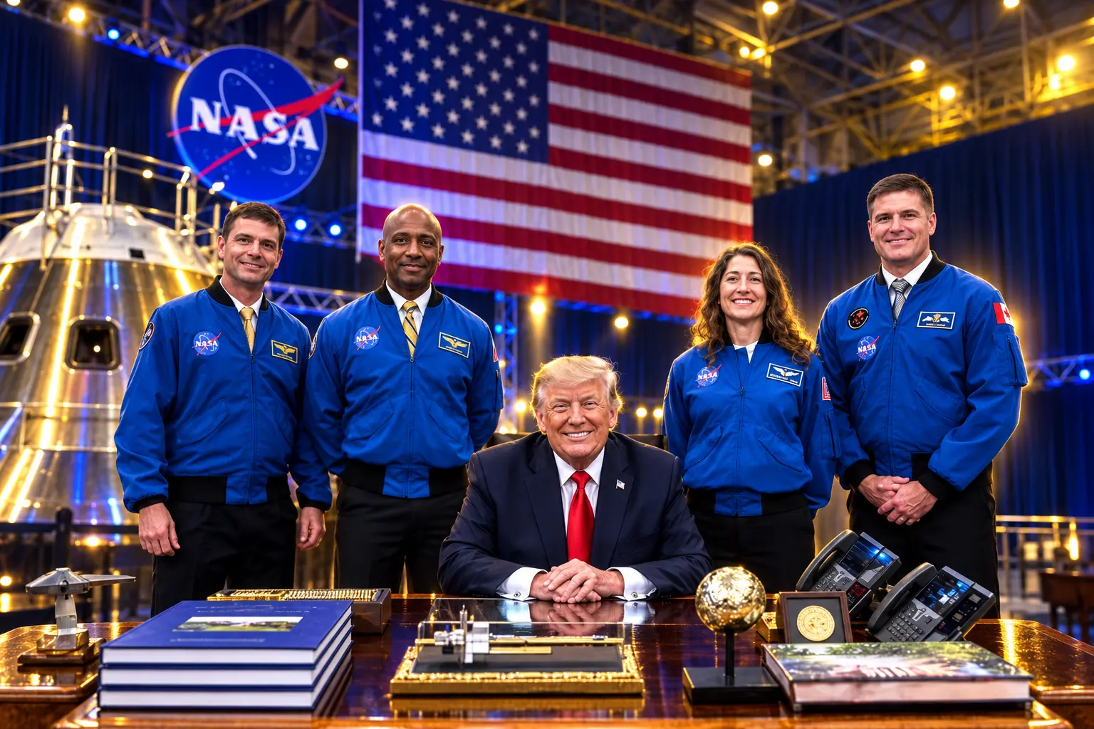 Trump awards Artemis II crew Congressional Space Medal