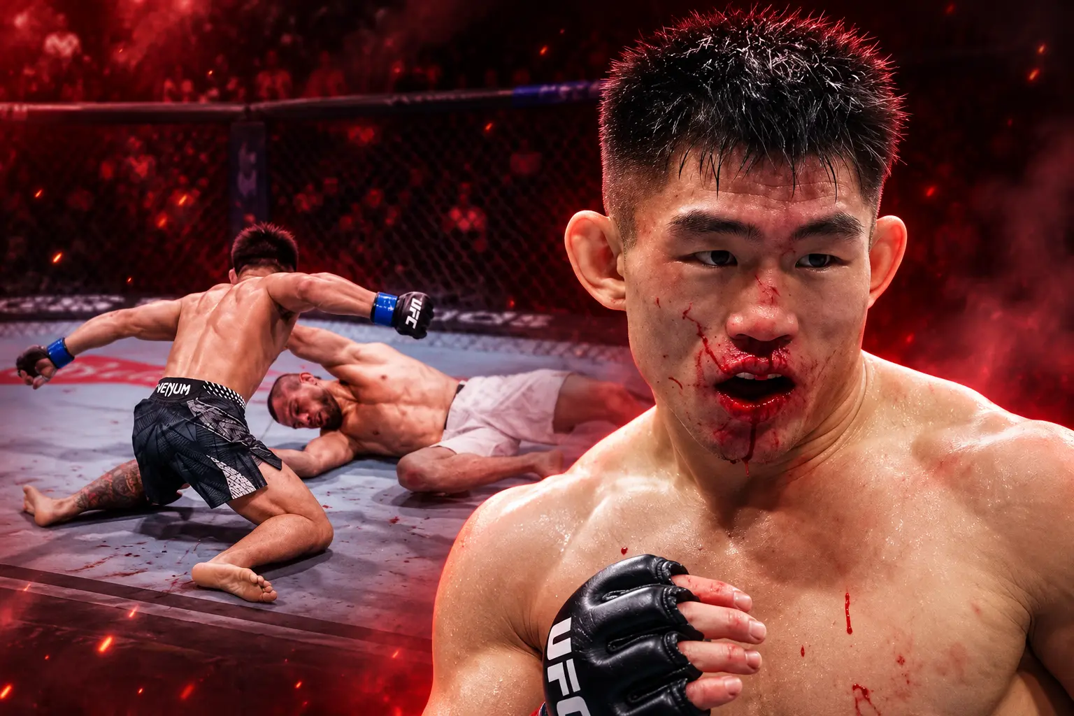 Song Yadong knocks out Umar Nurmagomedov UFC Shanghai