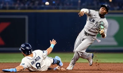 Yankees four errors Rays lead ALDS 2-0