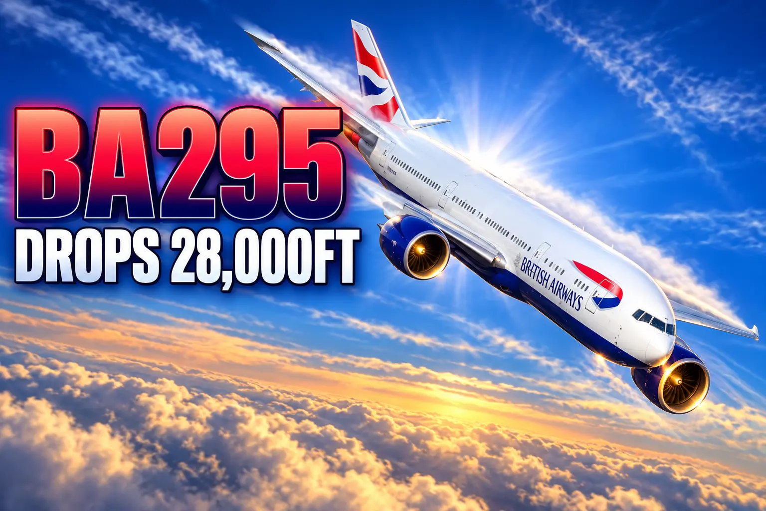 British Airways BA295 emergency descent over Ireland