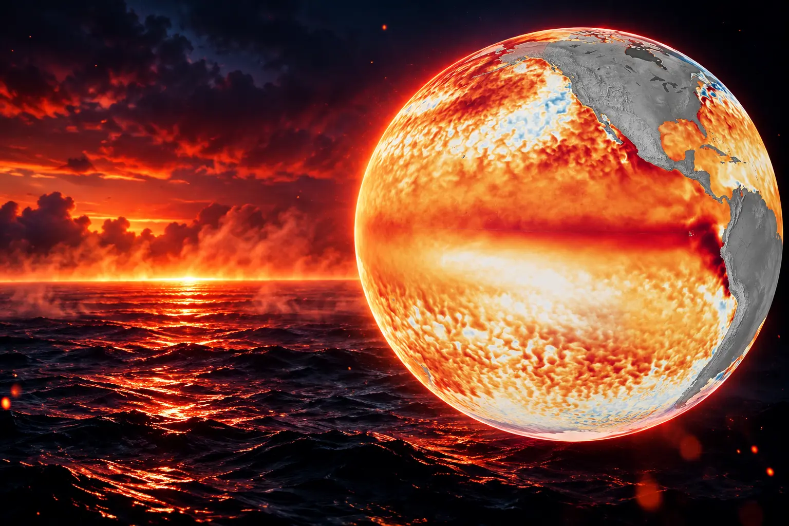 El Niño Niño 3.4 record 29.70C September Pacific heat