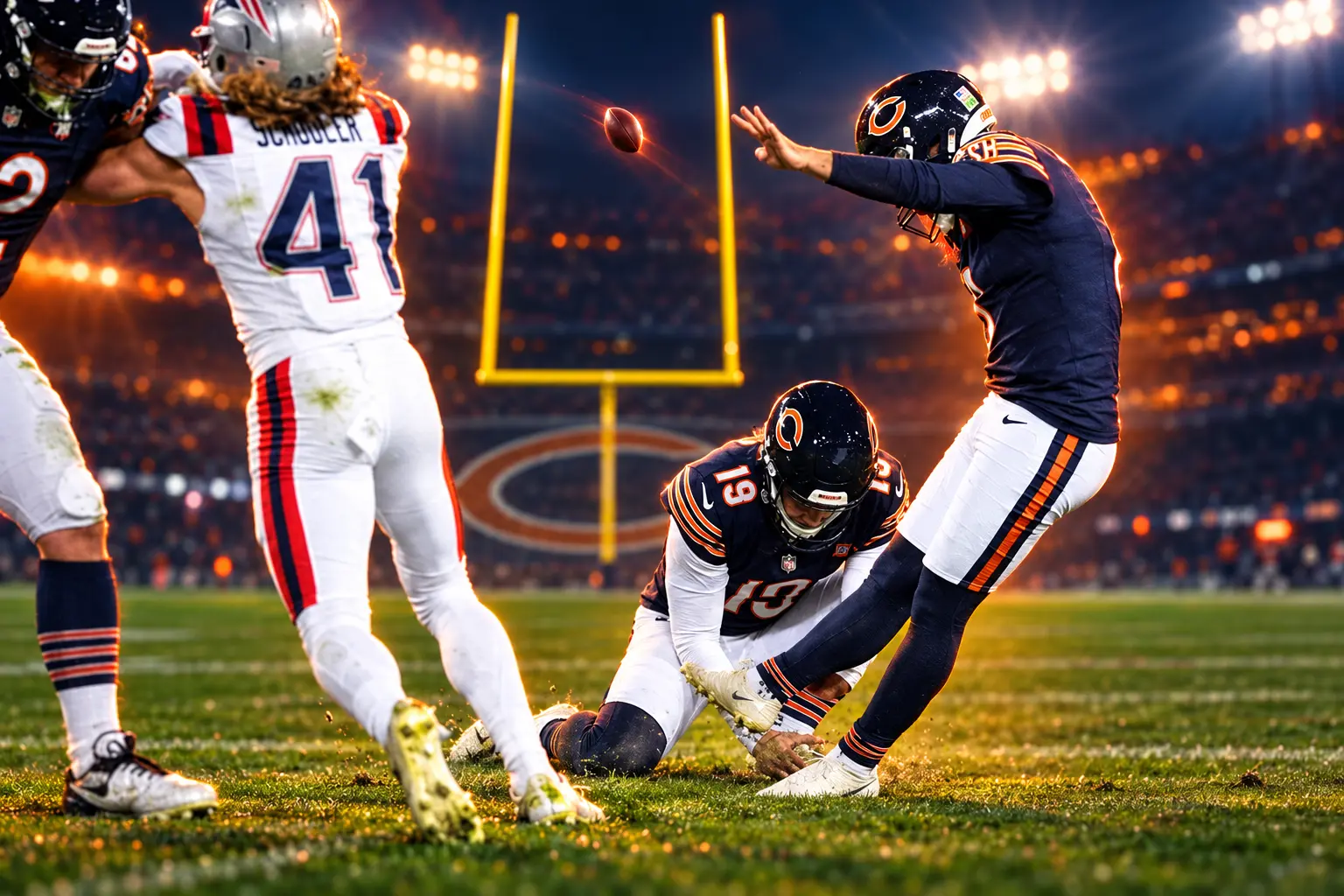 Luther Burden 130 yards Bears win over Patriots