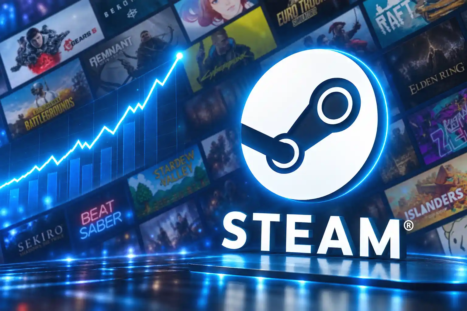 Steam concurrent user record 43.5 million October