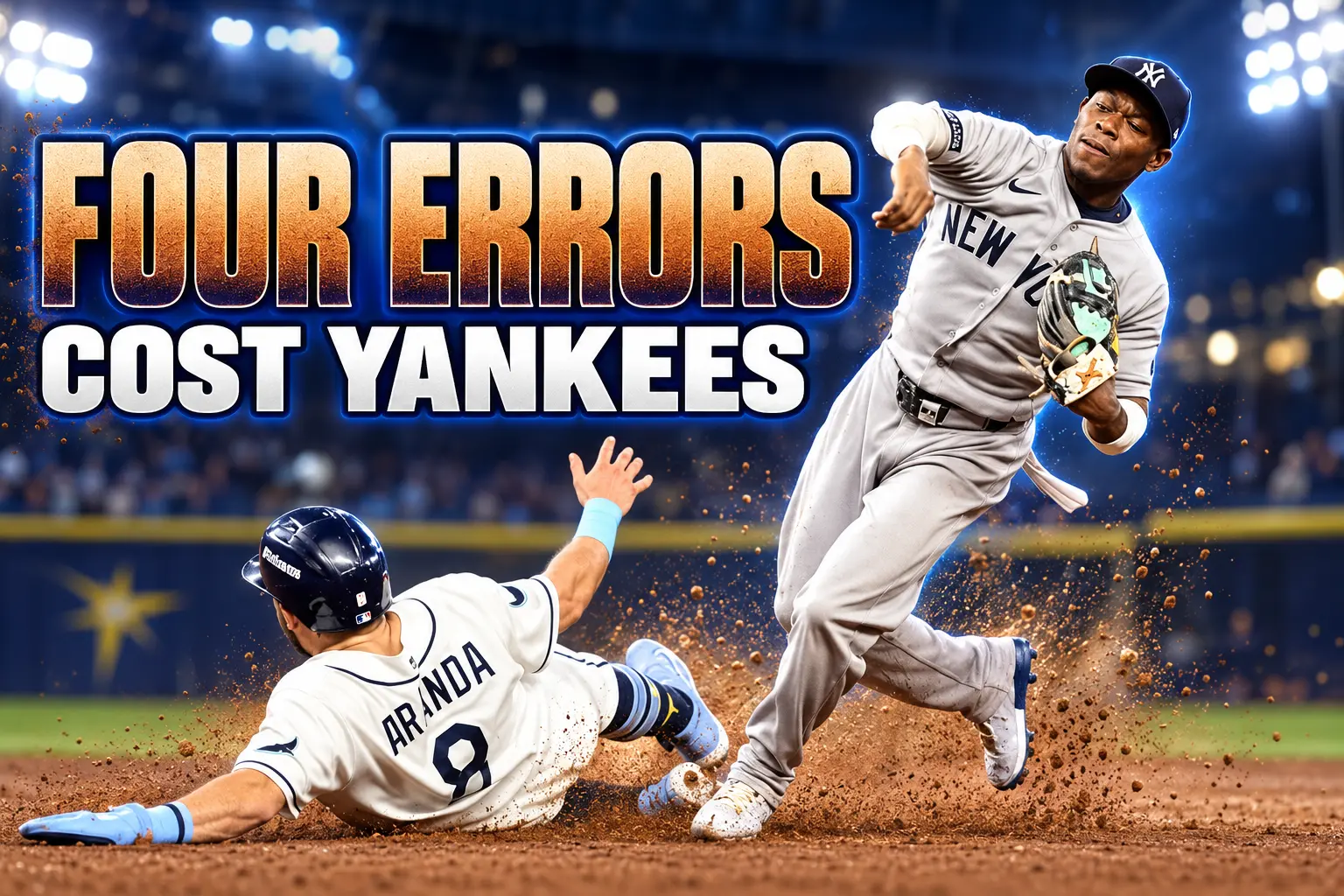 Yankees four errors cost ALDS Game 2 vs Rays